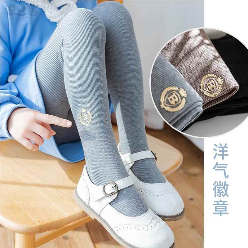 儿童连裤袜春秋纯棉薄款宝宝打底裤白色小女孩袜裤女童连脚舞蹈袜