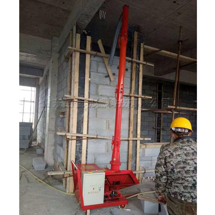 微型二次构造上料机混凝土细石砂浆输送泵地暖工程混凝土浇筑泵