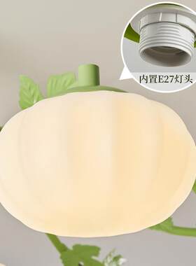 法式创客室厅吊灯灯意个性花苞大厅奶油风温馨741卧灯轻欧式房间