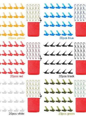20Pcs Outdoor Tarpaulin Clips with Carabiner Camping Tent
