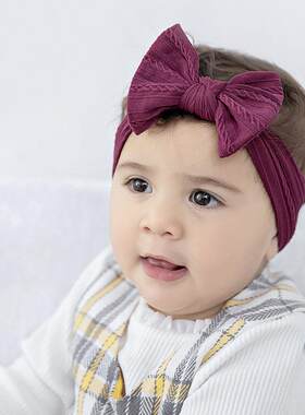 欧美外贸婴儿发带宽头巾Children