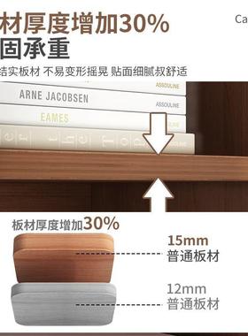 书柜防柜尘收公纳CER柜办室置物展示柜木质锁文件子靠墙带带门资