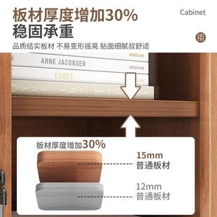 书柜防柜尘收公纳CER柜办室置物展示柜木质锁文件子靠墙带带门资