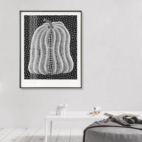 草间弥生 南瓜 样板房客厅墙面轻奢装饰画工作室壁画走道玄关挂画