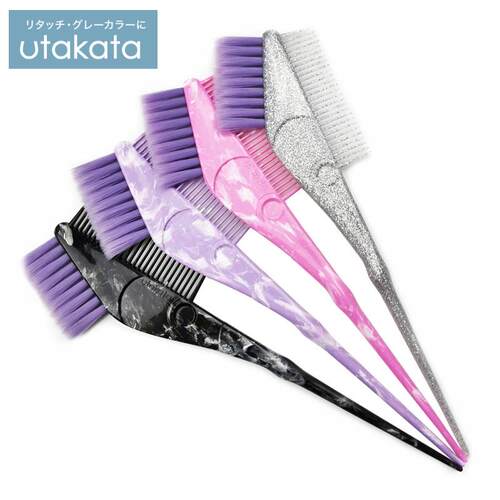 日本进口UTAKATA细软毛染发刷 美发双面染发梳 焗油刷子 吉川晴久