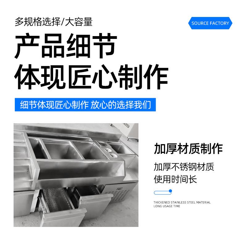 调酒台不锈钢商用酒吧操作台带置物架多功能可收纳款调酒柜