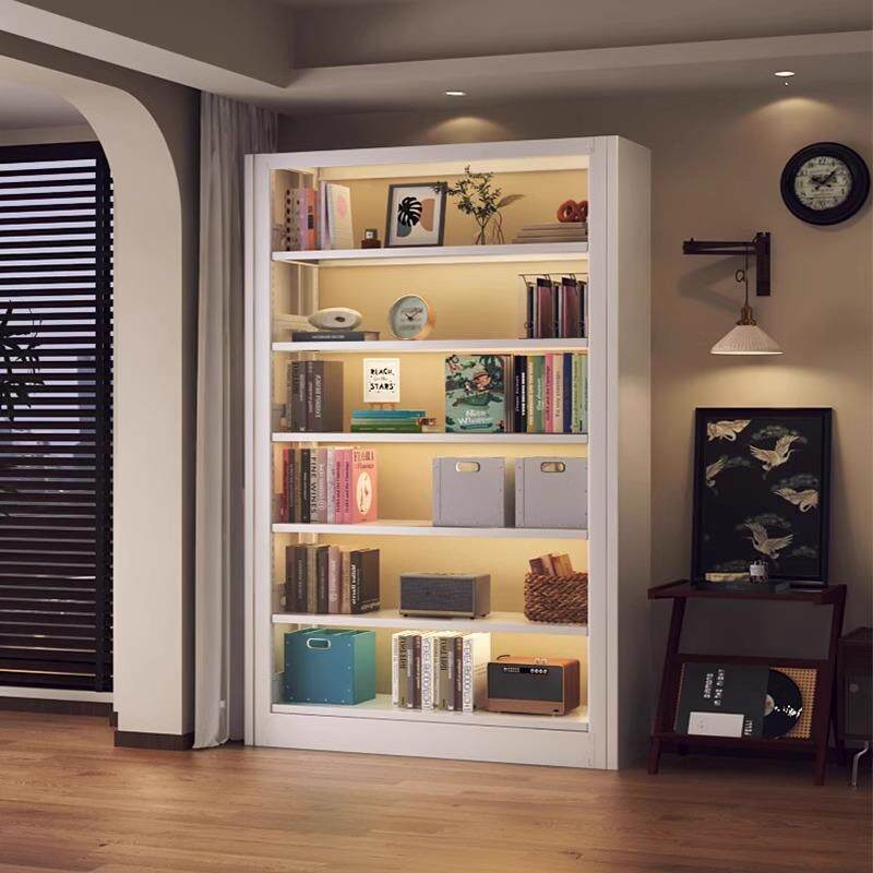 家用图书馆钢制书架落地置物架儿童书柜绘本架客厅简约铁艺储物架,住宅家具,书架,淘宝优惠券,粉丝福利购,淘宝优惠卷