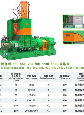 橡胶塑料密炼机35L-150L多规格90L量产型工业设备