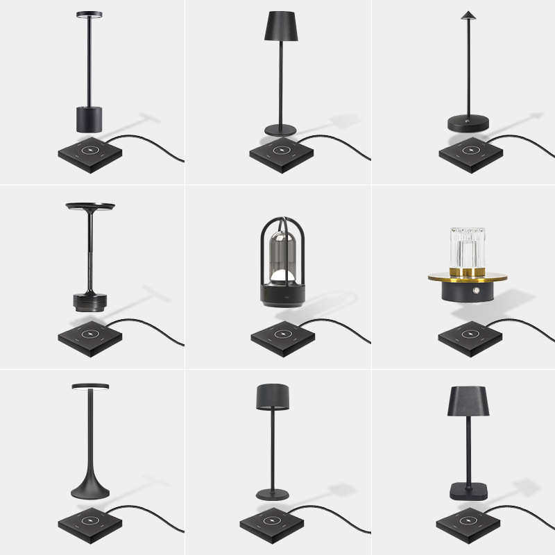 创意便携充电台灯酒店餐厅无线座充台灯LED装饰户外小夜灯,家装灯饰光源,阅读台灯(护眼灯/写字灯),淘宝优惠券,粉丝福利购,淘宝优惠卷