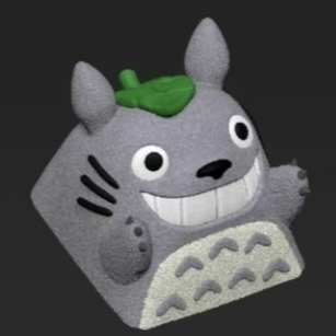 键立体宫崎骏帽千与千寻 键猫龙帽猫创意机械龙键帽键键帽键盘帽