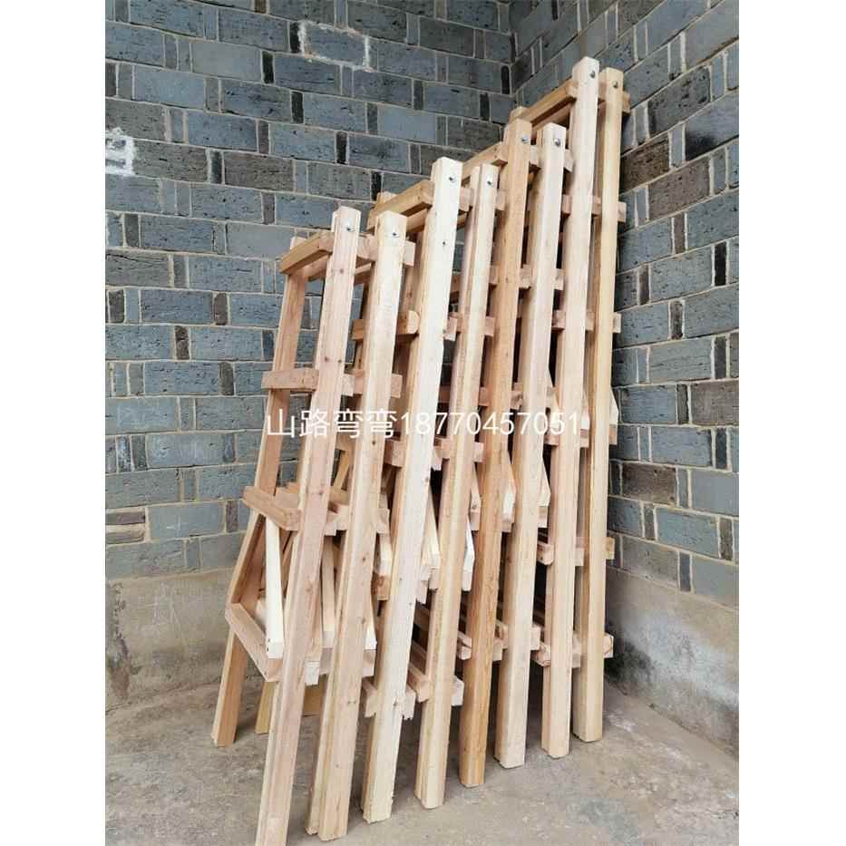 杉木人字梯工程梯建筑工地用梯子 双侧全绝缘木梯 承重100kg加宽