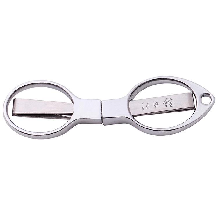 汪吾铨不锈钢折叠便携家用剪刀