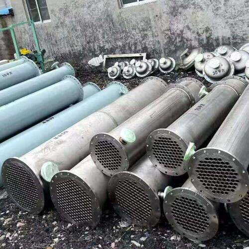 9成新304不锈钢冷凝器管式水冷降温交换器化工冷却器蒸发式冷凝器