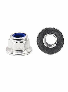 角304不锈钢SXWDN6926六尼6龙法兰螺母带垫防松锁紧螺帽M4MI5MM8M