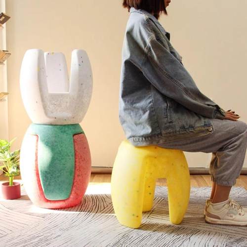 塑料子加厚款童时尚三角家用凳1防滑静音巨厚客厅小凳成人儿矮凳