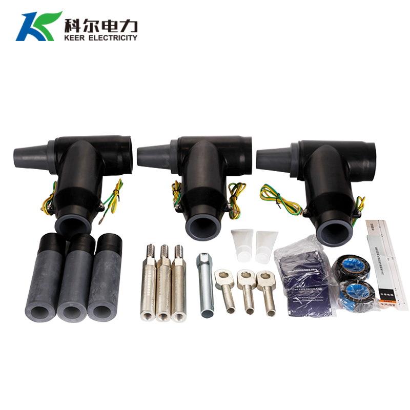 35KV高压电缆插拔头35-400mm2电缆T型后接头分支箱用 电缆肘型头