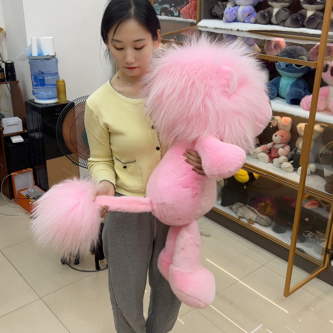 手作 皮草玩偶