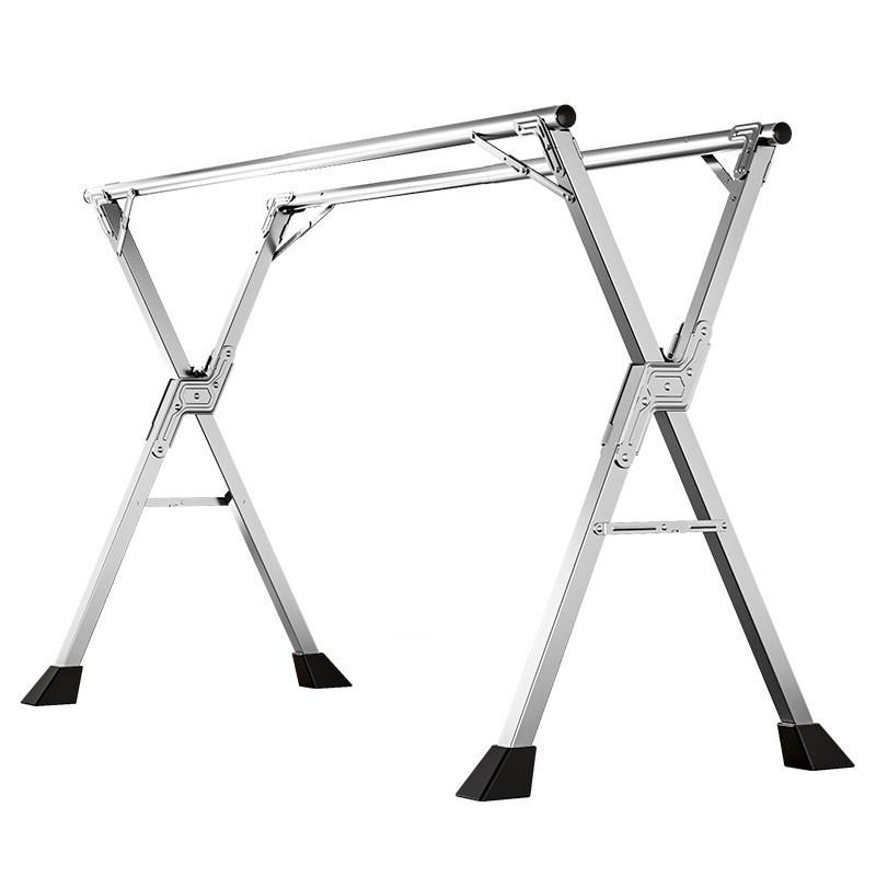 晾衣架室内落地折叠凉晾衣杆阳台不锈钢晒被子伸缩晾衣架室外