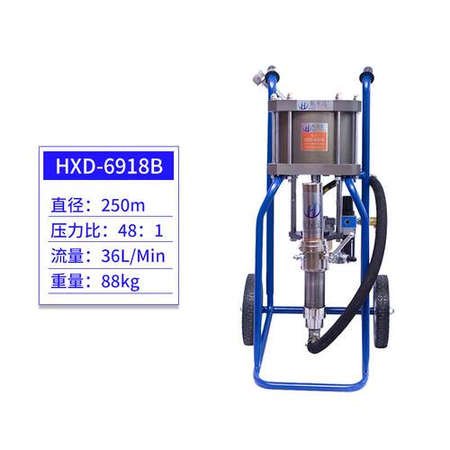 航星达气动压无气喷涂机GP2546 9C 1234 6528K钢管喷漆设备管道