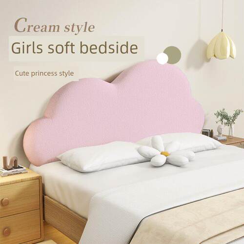 女孩软袋床边靠垫靠背榻榻米公主风格无甲醛卧室床枕头云儿童的