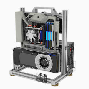 开放式机箱架立式透明创意个性水冷迷你ITX简约MATX平台x99EATX