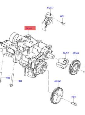 1898995适用福特福克斯 18翼博1.0T 平衡轴总成 机油泵一体 自动