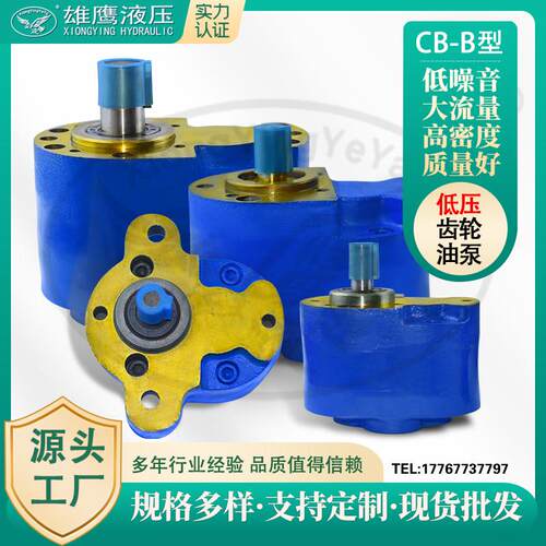 齿轮泵CB-B2.5/B4/B6/B10/B16/25/63/100/125液压油泵带耳W压力帮