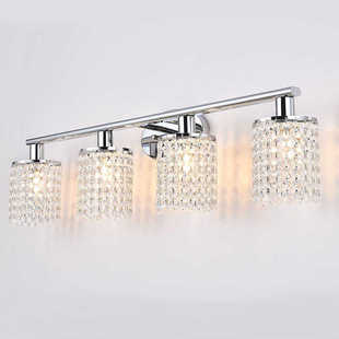 美式 镜前灯卫生间洗手间浴室客厅卧室床头轻奢高档水晶壁灯