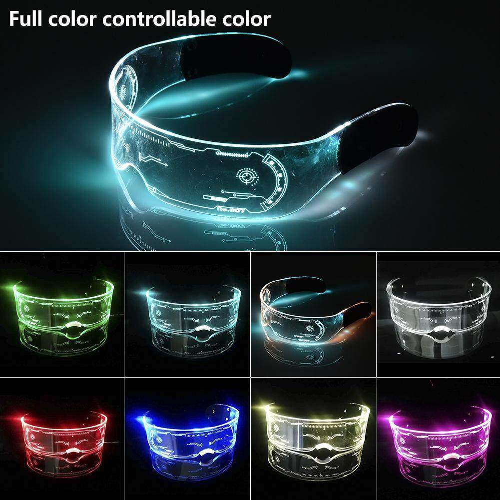 Colorful EL Luminous Glasses Led Light Up Visor Eyeglasses