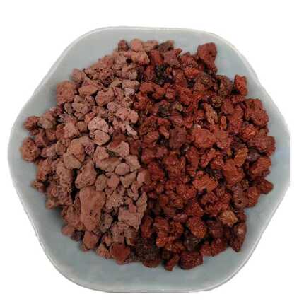 山岩黑色火山石红色面 肉铺水用火鱼缸 过滤颗粒多火山岩
