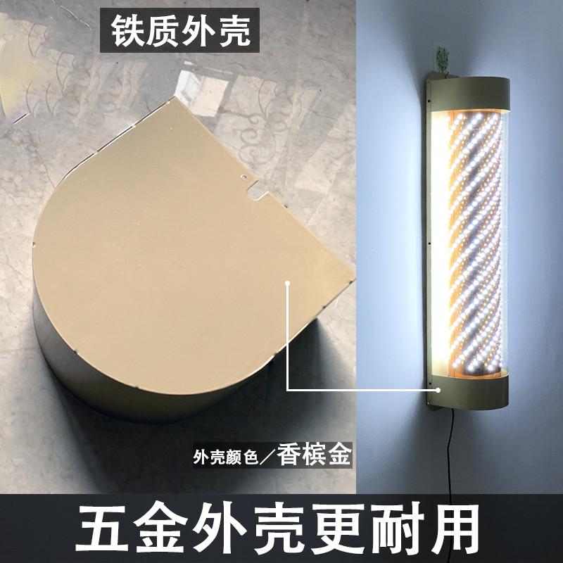 代发美发转灯LED灯带电机旋转理发店发廊门头灯箱挂墙壁户外防水