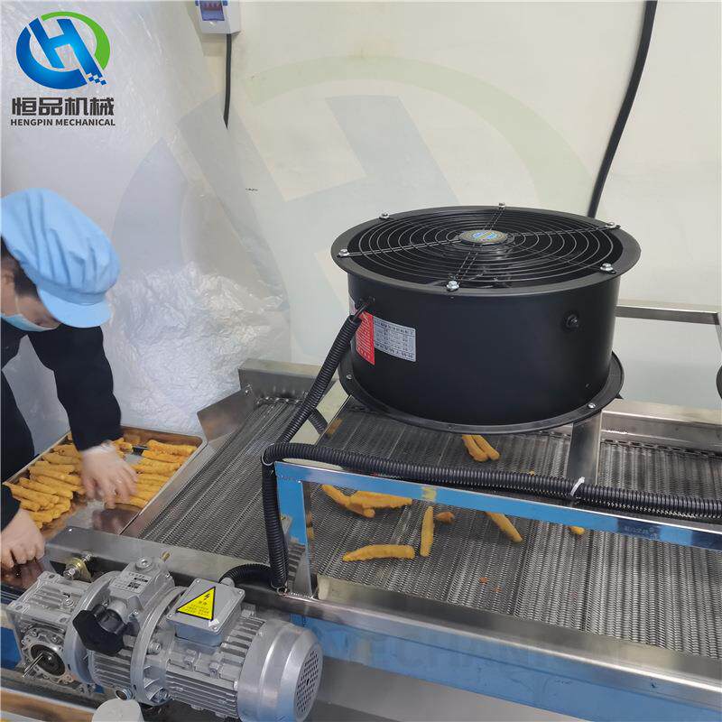 红薯条裹浆油炸设备 预制菜炸薯条上浆机油炸机 甘梅地瓜条油炸机