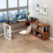 用9U转角书书架一体L桌型电脑桌学生电脑桌家写字桌拐角办公桌桌