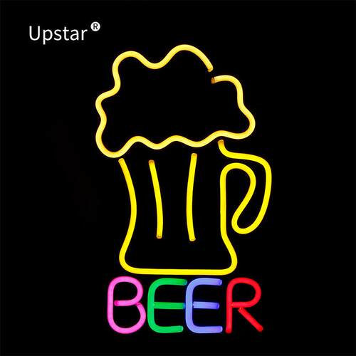 厂家出口柔性霓虹灯广告牌Beer啤酒 广告牌 发光字 招牌 LED灯牌