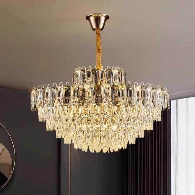高级感欧式酒店大堂轻奢客厅现代简约卧室餐厅后现代大气水晶吊灯