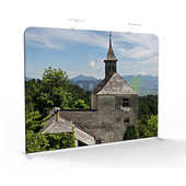 随身携带 铝合金快幕秀背景框架 客户定制 直型快幕秀