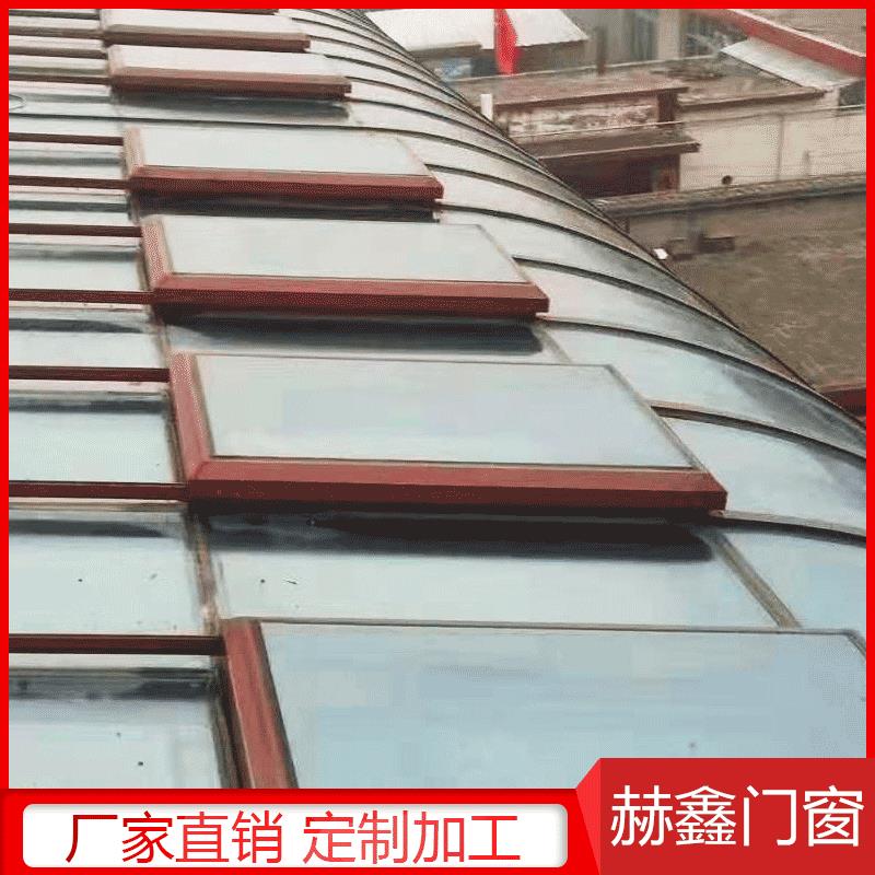 电动断桥天窗铝合金断桥天窗屋顶天窗一字排烟电动平移天窗