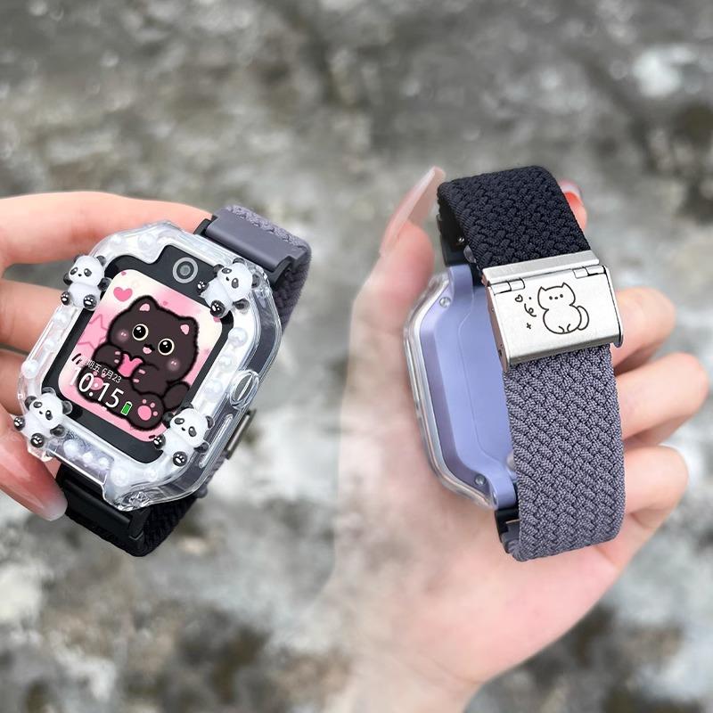 适用华为5pro儿童电话手表表带3pro/4x/4pro/5xpro通用腕表替换带