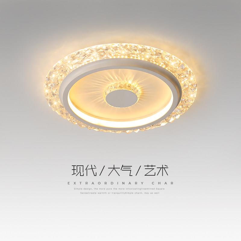 过道走廊入户玄关吸顶灯现代简约北欧轻奢创意新款彷水晶卧室灯具