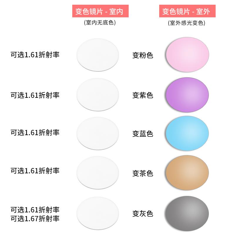 高档可配度数显薄高近眼镜女超轻小框小脸专用防光辐视射男眼蓝睛
