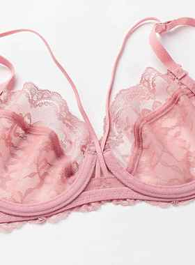lace big ultra-thin transparent bra bra underwear