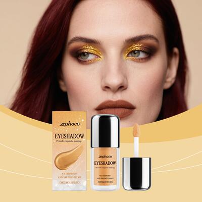 Zephoco Shimmering Gold Liquid Eyeshadow, with its fine lust
