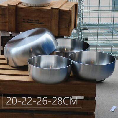 小章鱼304不锈钢盆铁盆家用料理和面揉面厨房洗菜盆子大碗公