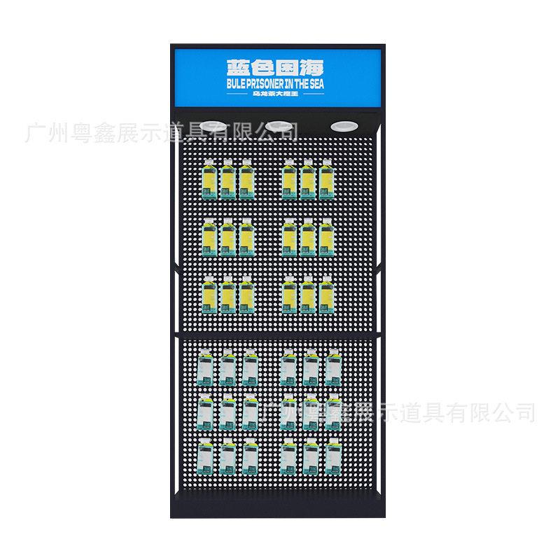 3C数码手机配件旋转架洞洞板饰品陈列架手机壳金属展示架定制工厂
