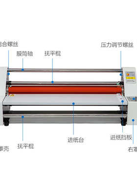 V480小型电动覆膜机电子控温过塑复膜机冷热裱双用单双面加热模式
