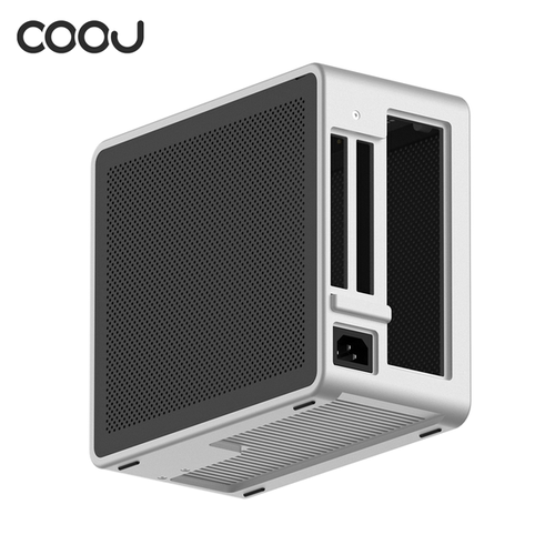 COOJ 麻雀MQ5全铝合金一体成型itx小机箱 台式mini桌面A4