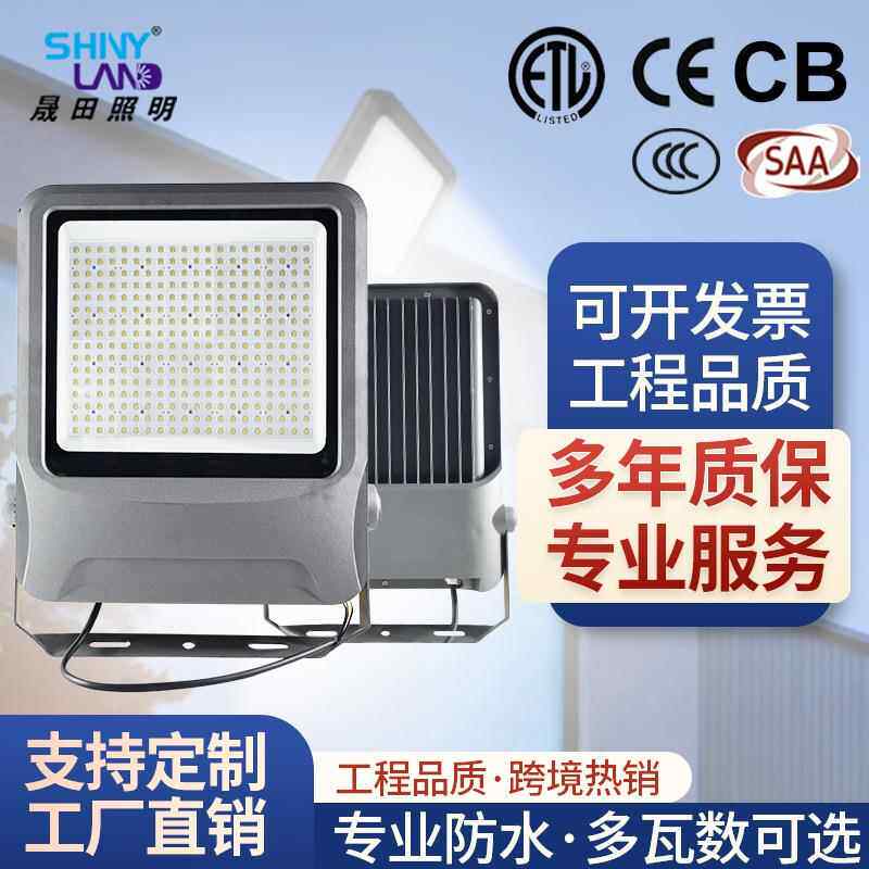 led投光灯户外庭院防水照明灯工程专用泛光灯室外广告100W投射灯