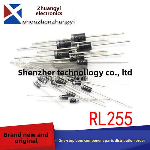 全新 RL255=RL257 DO-15 2.5A/500V 整流二极管 直插(20祇)