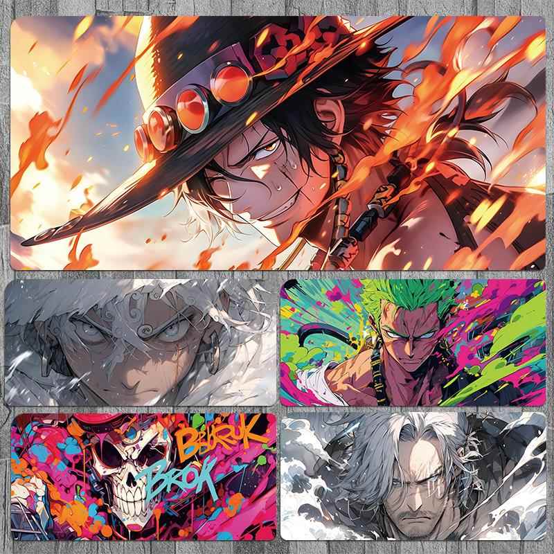 海贼王滑鼠垫超大动漫电竞游戏桌垫子笔记型电脑键盘滑鼠办公室桌