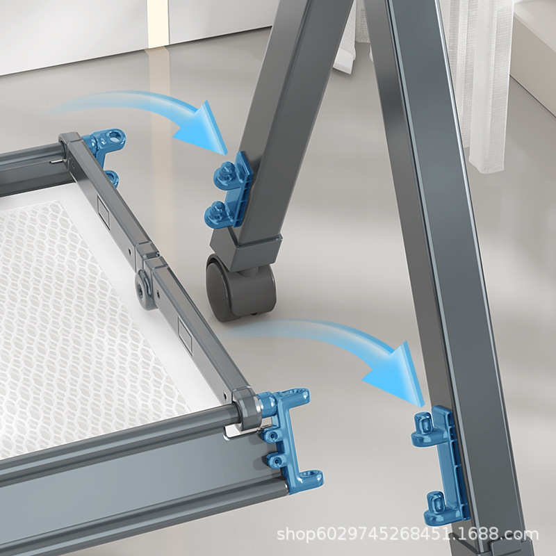 折叠晾衣架落地架子衣架铝合金阳台伸缩晾衣杆室内家用晒被子